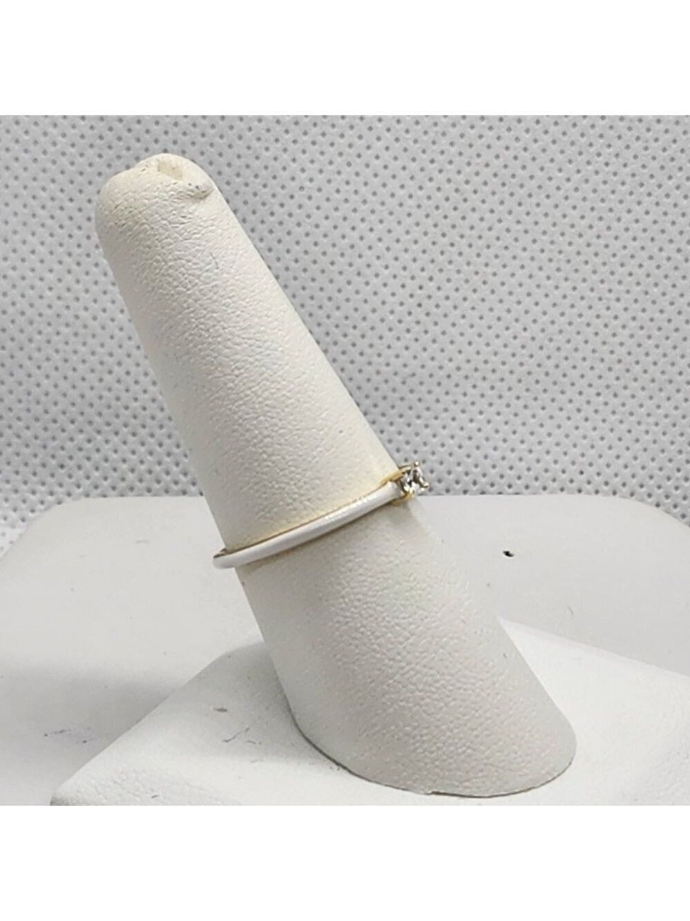 Brand New Sterling Silver 925 White enamel Ring / band